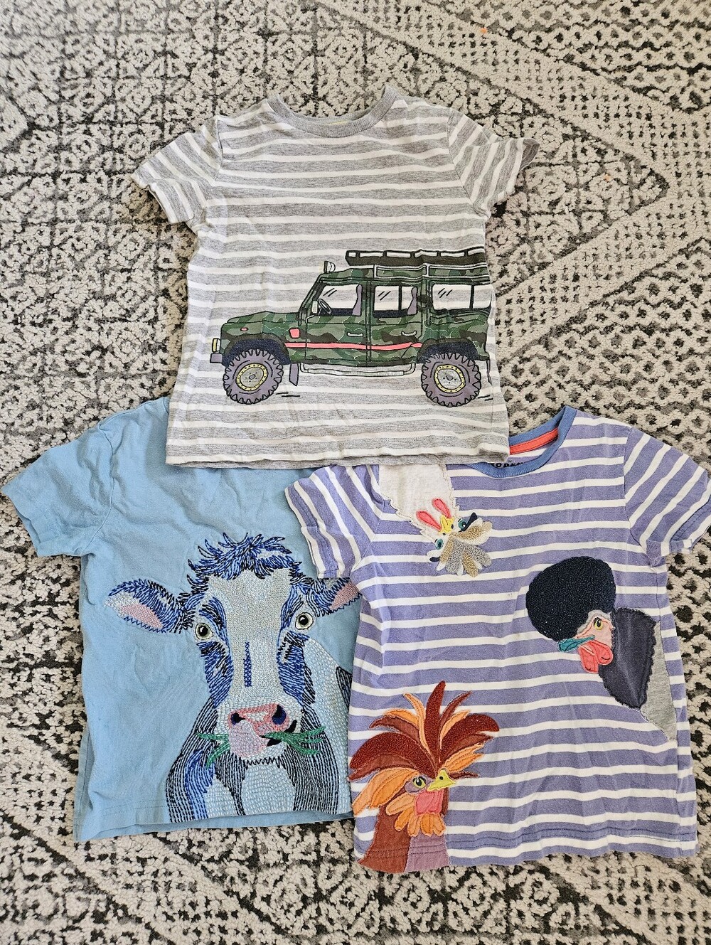 Mini Boden 3 Piece Tshirt Set Size 5-6 Years